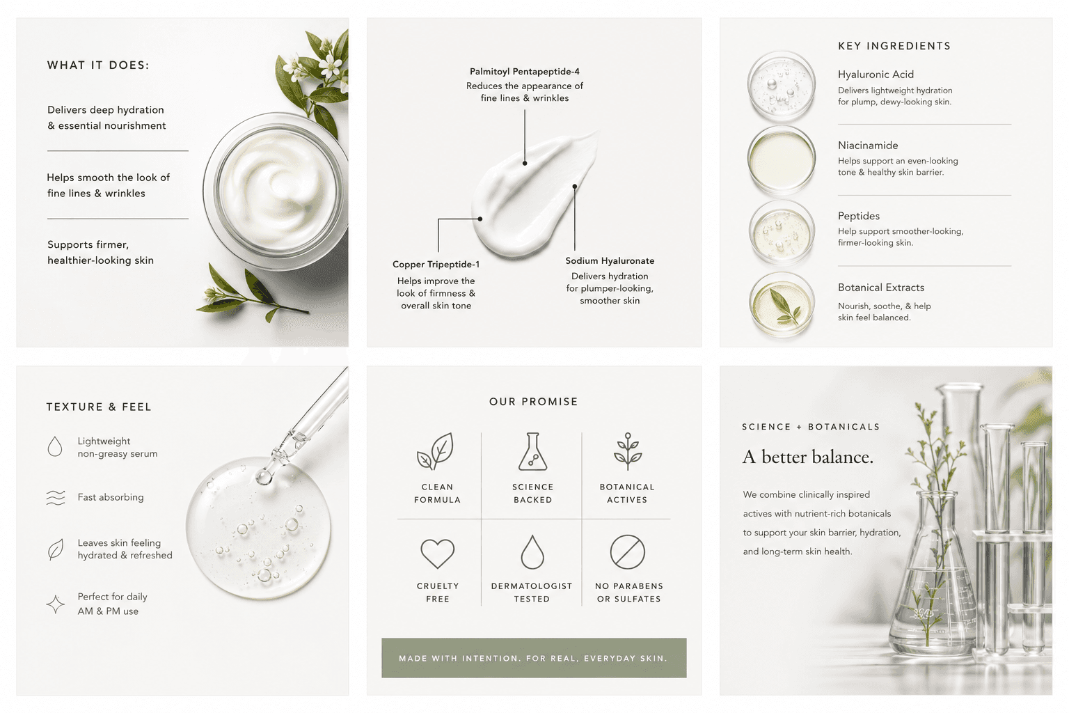 BLUUM Labs ingredient and formula overview — key cosmetic actives, texture, and clean-formula promise
